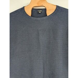 J.Jill Women's Petite‎ Wearever Textured Short-Sleeve Navy Shirt 3X